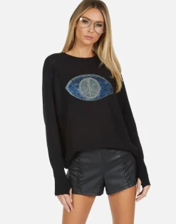 Cheap Ladona X Crystal Peace Evil Eye Women Sweaters & Knits