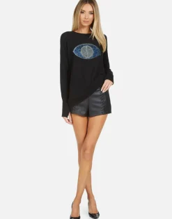 Cheap Ladona X Crystal Peace Evil Eye Women Sweaters & Knits