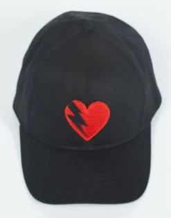 Cheap Bay Lightning Heart Patch Canvas Trucker Hat In Hats
