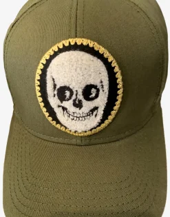 Best Bay Varsity Skull Patch Canvas Hat In Hats
