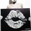 Outlet Canvas Lips Art On Decor