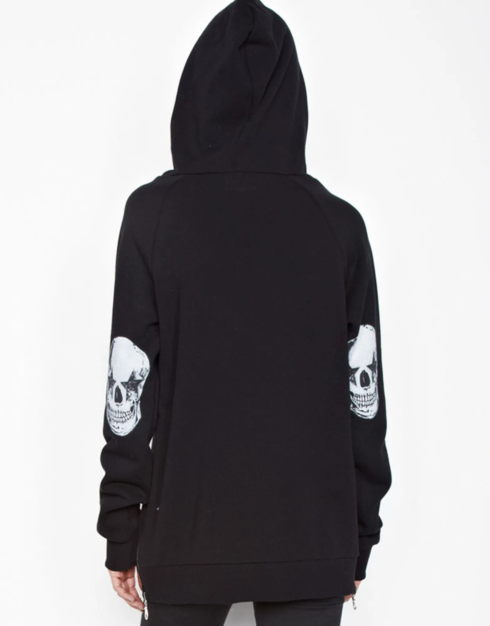 Best Corbin Sml Star Eye Skull Pullover Hoodie W/ Side Zippers Women Hoodies