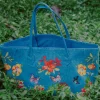 Fashion Jackie Jackie Garden Party Luxury Tote In Denim Bags