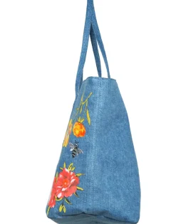 Fashion Jackie Jackie Garden Party Luxury Tote In Denim Bags