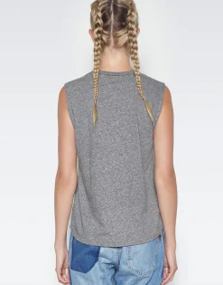Cheap Kel Strawberry Skull Scoop Neck Muscle Tank Women Tanks