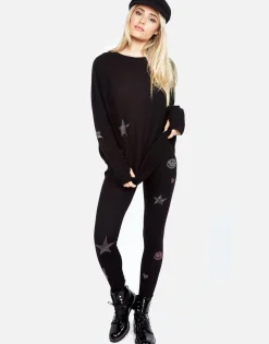 Cheap Ladona Crystal Elements Cashmere Sweater W/Thumbholes Women Sweaters & Knits
