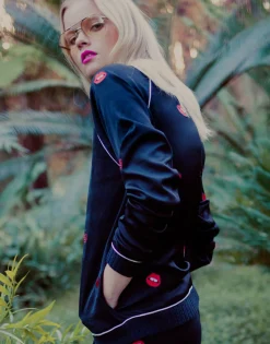 Online Paris Ladybug Love Kiss L/S Bomber Jacket W/Piping Women Jackets