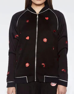 Online Paris Ladybug Love Kiss L/S Bomber Jacket W/Piping Women Jackets