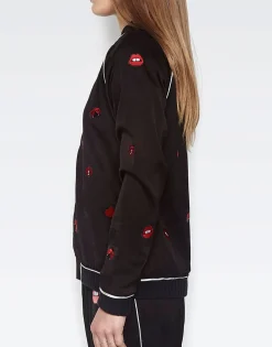 Online Paris Ladybug Love Kiss L/S Bomber Jacket W/Piping Women Jackets
