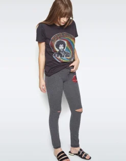 Shop Sherri Lightning Bolt Lip Jogger W/Knee Slits Women Long Sweatpants