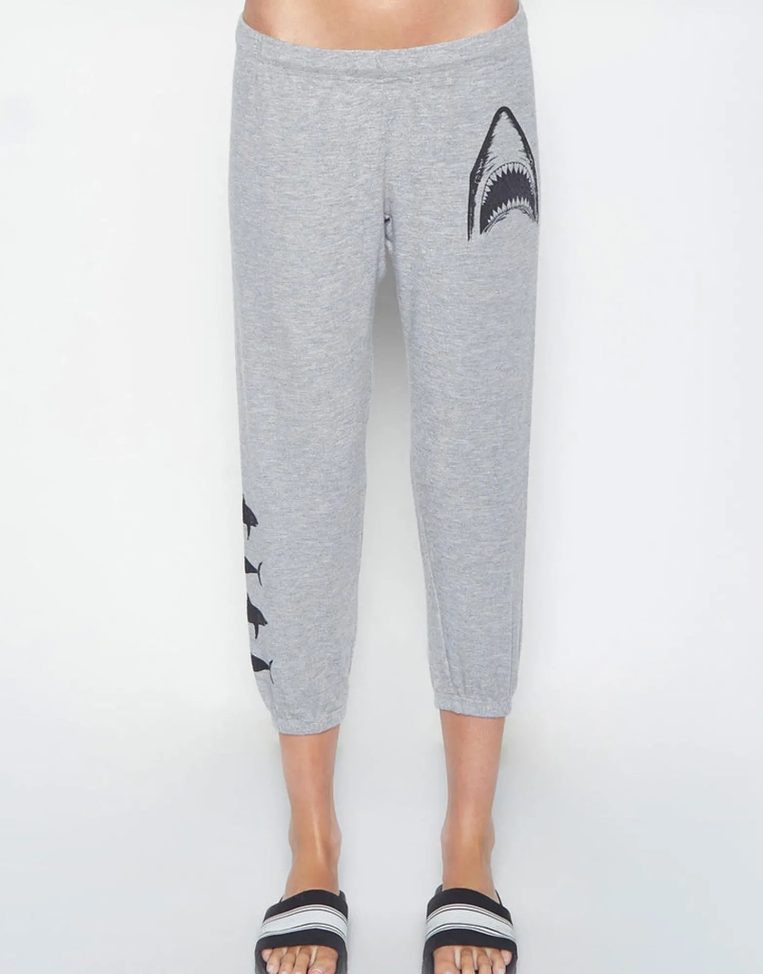Store Women'S Alana Shark Leg Crop Sweat Pant Women Crop Sweatpants
