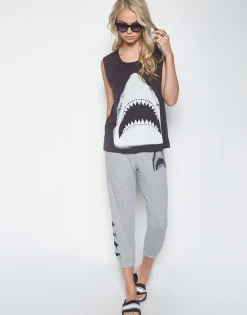 Store Women'S Alana Shark Leg Crop Sweat Pant Women Crop Sweatpants