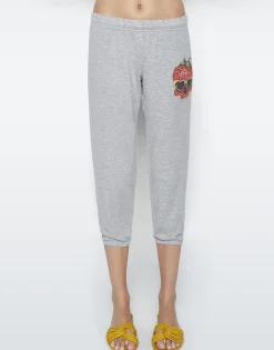 Best Sale Women'S Alana Strawberry Skull Crop Sweat Pant Women Crop Sweatpants