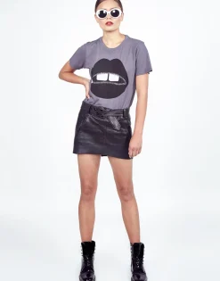 Best Women'S Croft Zipper Mouth S/S Vintage Tee Women Short Sleeve