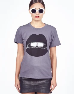 Best Women'S Croft Zipper Mouth S/S Vintage Tee Women Short Sleeve