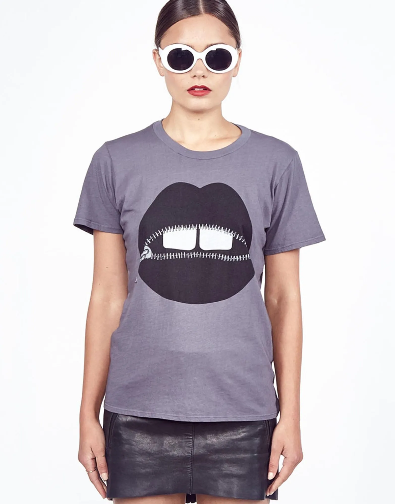 Best Women'S Croft Zipper Mouth S/S Vintage Tee Women Short Sleeve