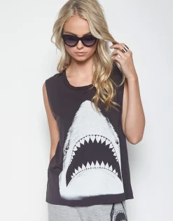 Shop Women'S Kel Shark Scoop Neck Muscle Tank In Women Tanks