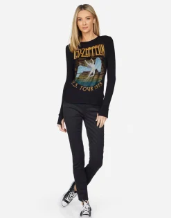 Best Led Zeppelin 1975 Tour Fitted Top | Mckinley X By Women Long Sleeve