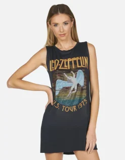 Shop Led Zeppelin 1975 Tour Vintage Mini Dress | Deanna By Women Dresses