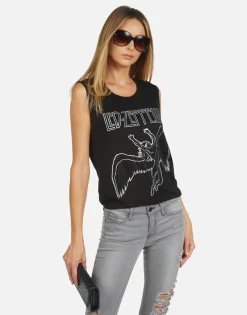 Best Led Zeppelin Outline Boyfriend Tank | Kel By Women Tanks