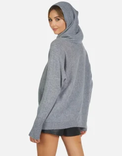 Shop Led Zeppelin Outline Cashmere Hoodie | Namiko By Women Sweaters & Knits
