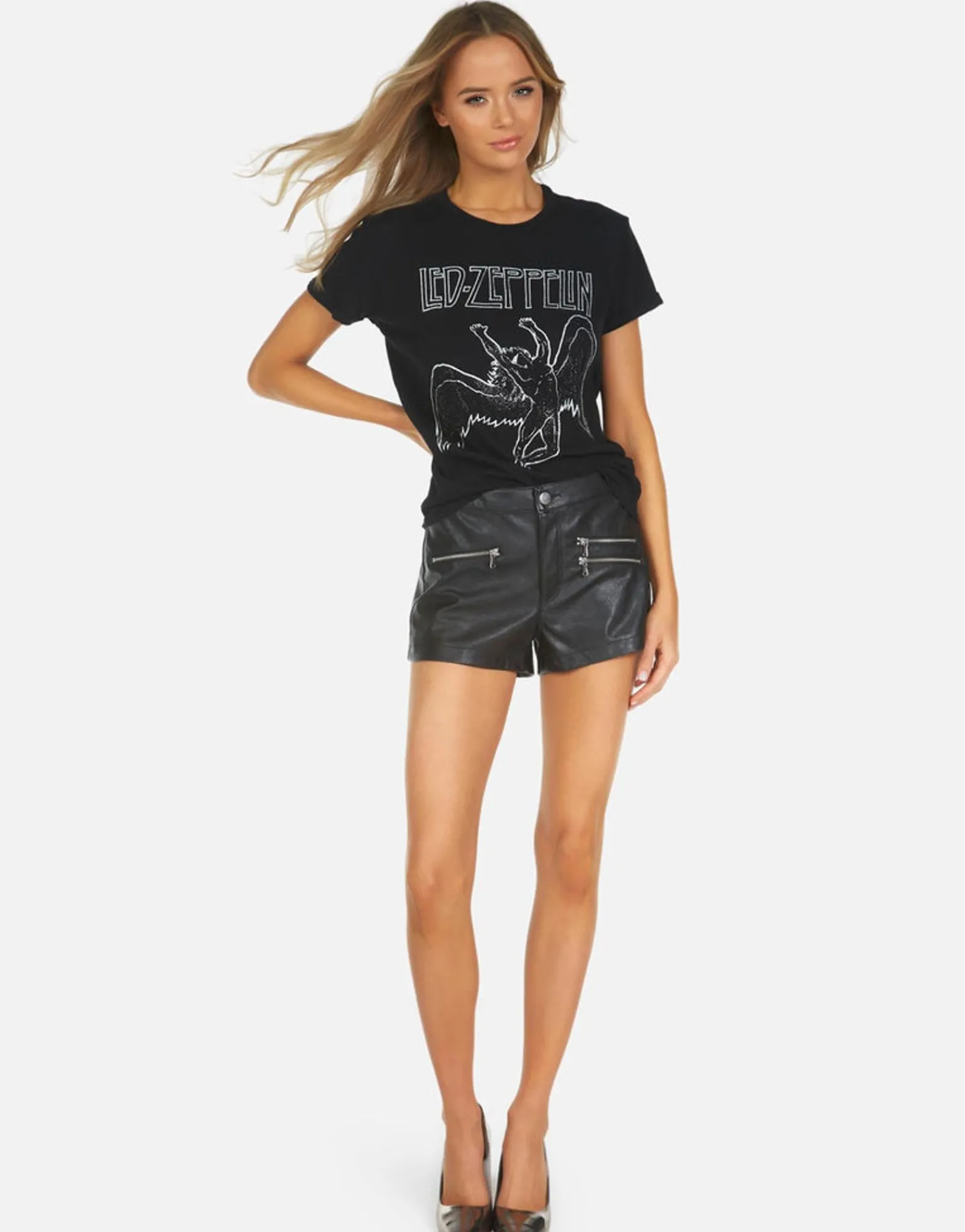 Store Led Zeppelin Outline Vintage Tee | Edda X By Women Short Sleeve