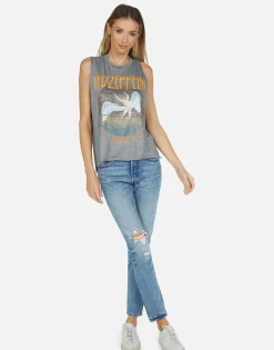 Sale Led Zeppelin Vintage 1975 Tour Tank Top | Kinzington By Women Tanks