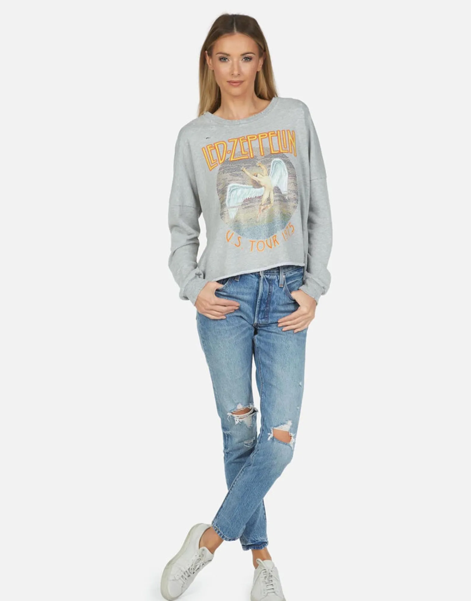 Online Led Zeppelin Vintage 1975 Tour Sweatshirt | Lee By Women Long Sleeve