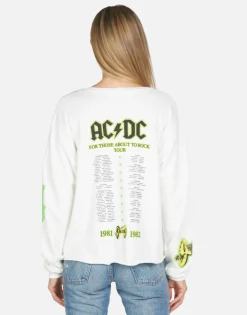 Shop Lee Ac/Dc Neon Stud Women Long Sleeve