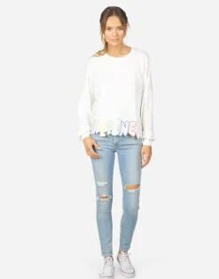Best Lee Happiness Embroidery Women Long Sleeve