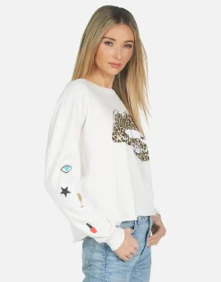 Sale Lee Leopard Lip Women Long Sleeve