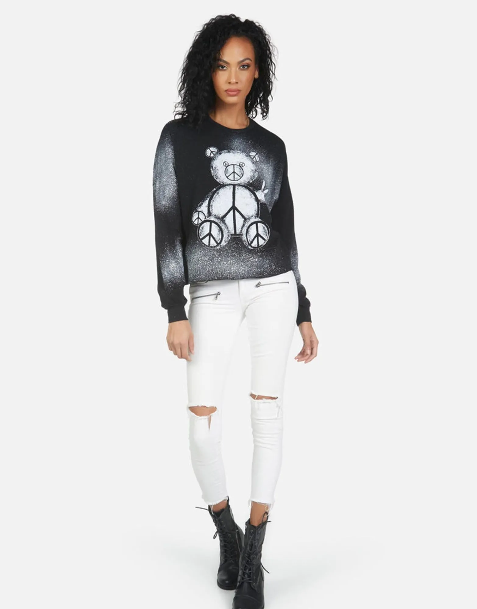 Cheap Lee Peace Teddy Women Long Sleeve