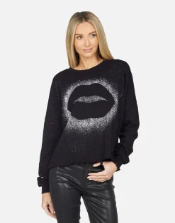 Hot Lee Splatter Kiss Women Long Sleeve