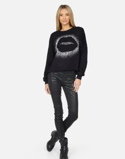 Hot Lee Splatter Kiss Women Long Sleeve