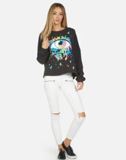 Best Sale Lee Watercolor Eye Women Long Sleeve