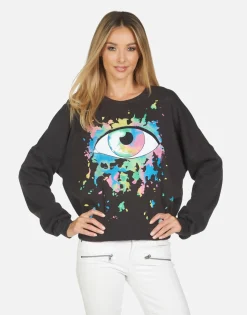 Best Sale Lee Watercolor Eye Women Long Sleeve
