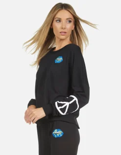 Clearance Lee World Peace Lips Women Long Sleeve