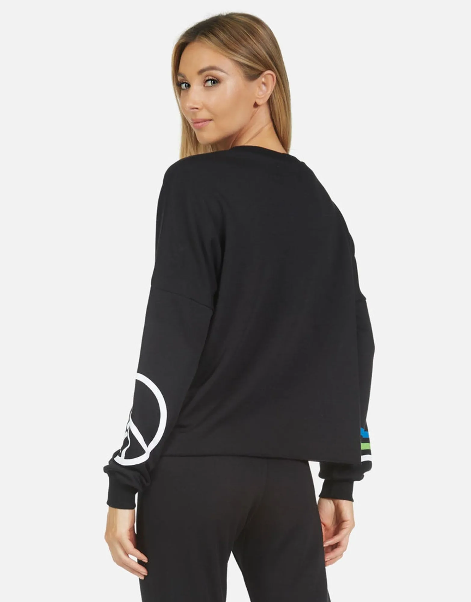Clearance Lee World Peace Lips Women Long Sleeve