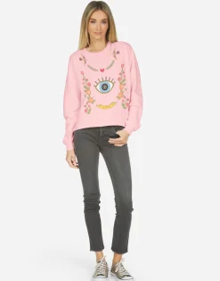 Clearance Lee X Floral Eye Love Women Long Sleeve