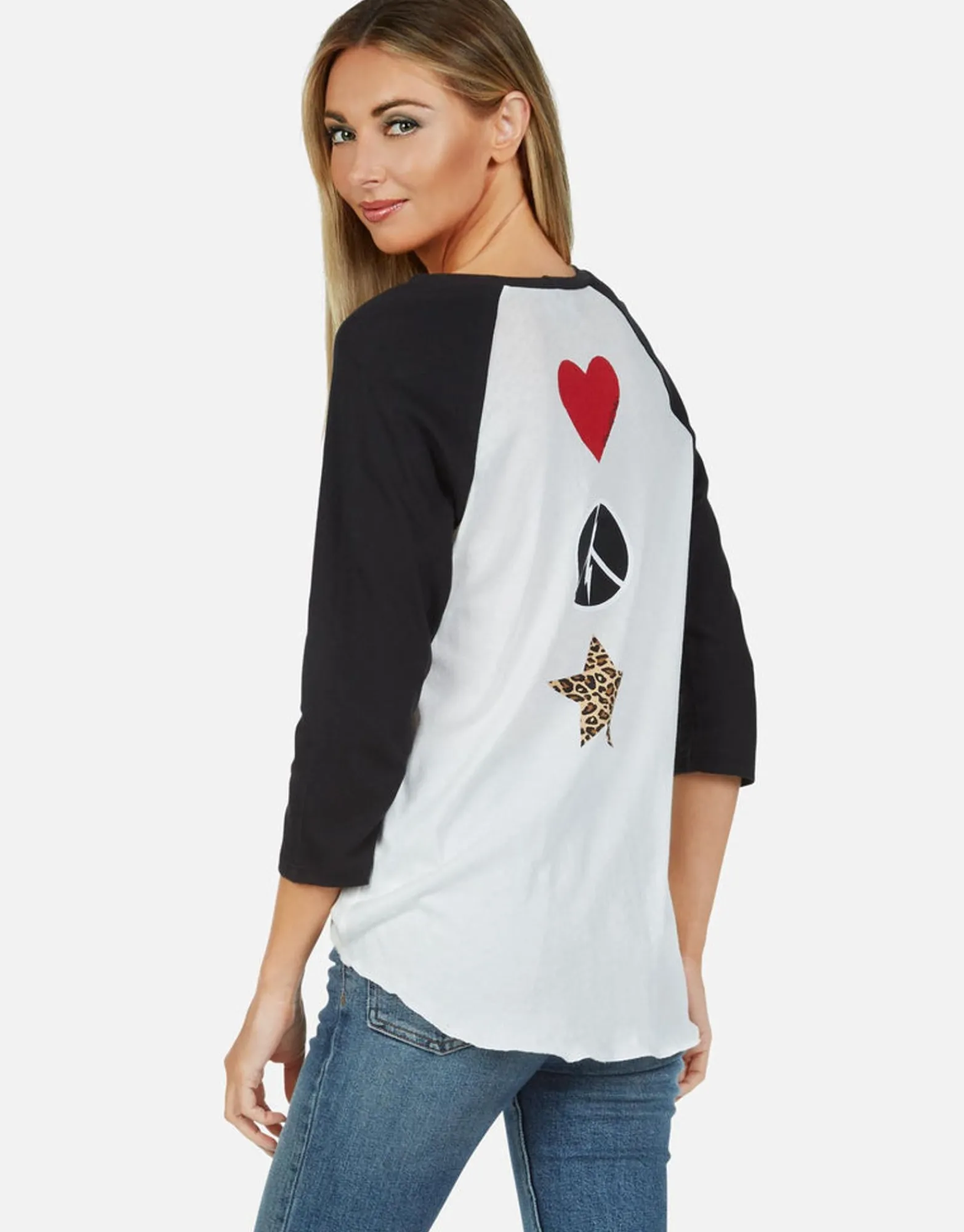 Clearance Leopard Tongue Vintage Baseball Tee | Kenya By Women Short Sleeve