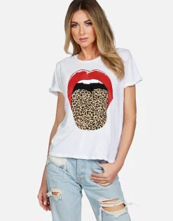 Online Leopard Tongue Vintage Ss Tee | Edda X By Women Short Sleeve