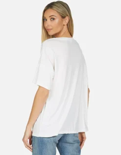 Clearance Liberty Crystal Stars Women Short Sleeve