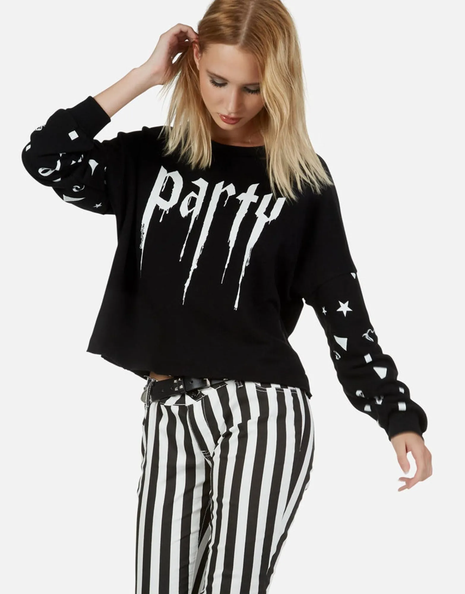 Best Lightning Skull Drop Shoulder Pullover | Lee By Women Long Sleeve