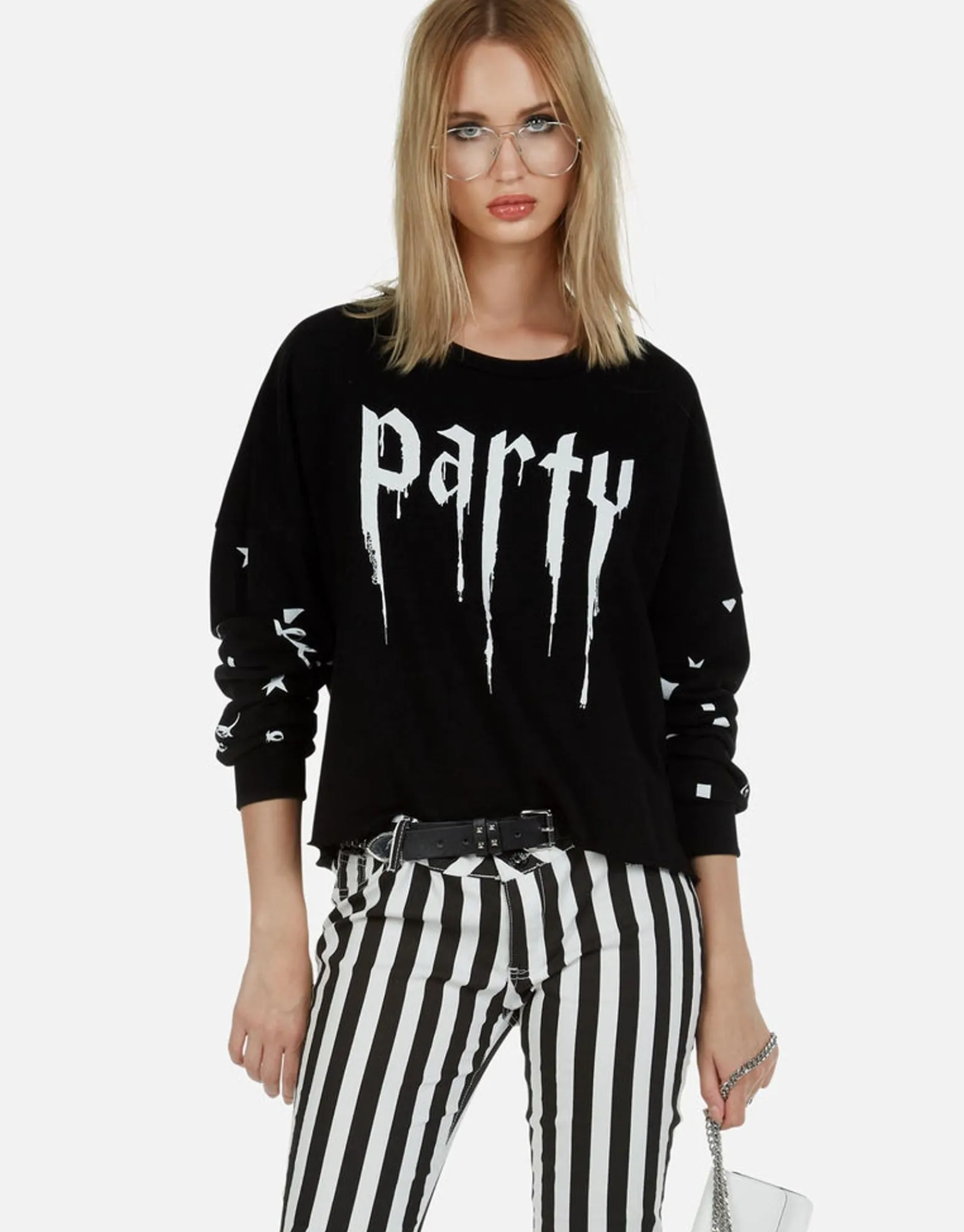 Best Lightning Skull Drop Shoulder Pullover | Lee By Women Long Sleeve