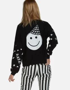 Best Lightning Skull Drop Shoulder Pullover | Lee By Women Long Sleeve