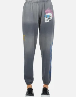 Fashion Lightning Skull Sweatpant | Brynn By Women Long Sweatpants