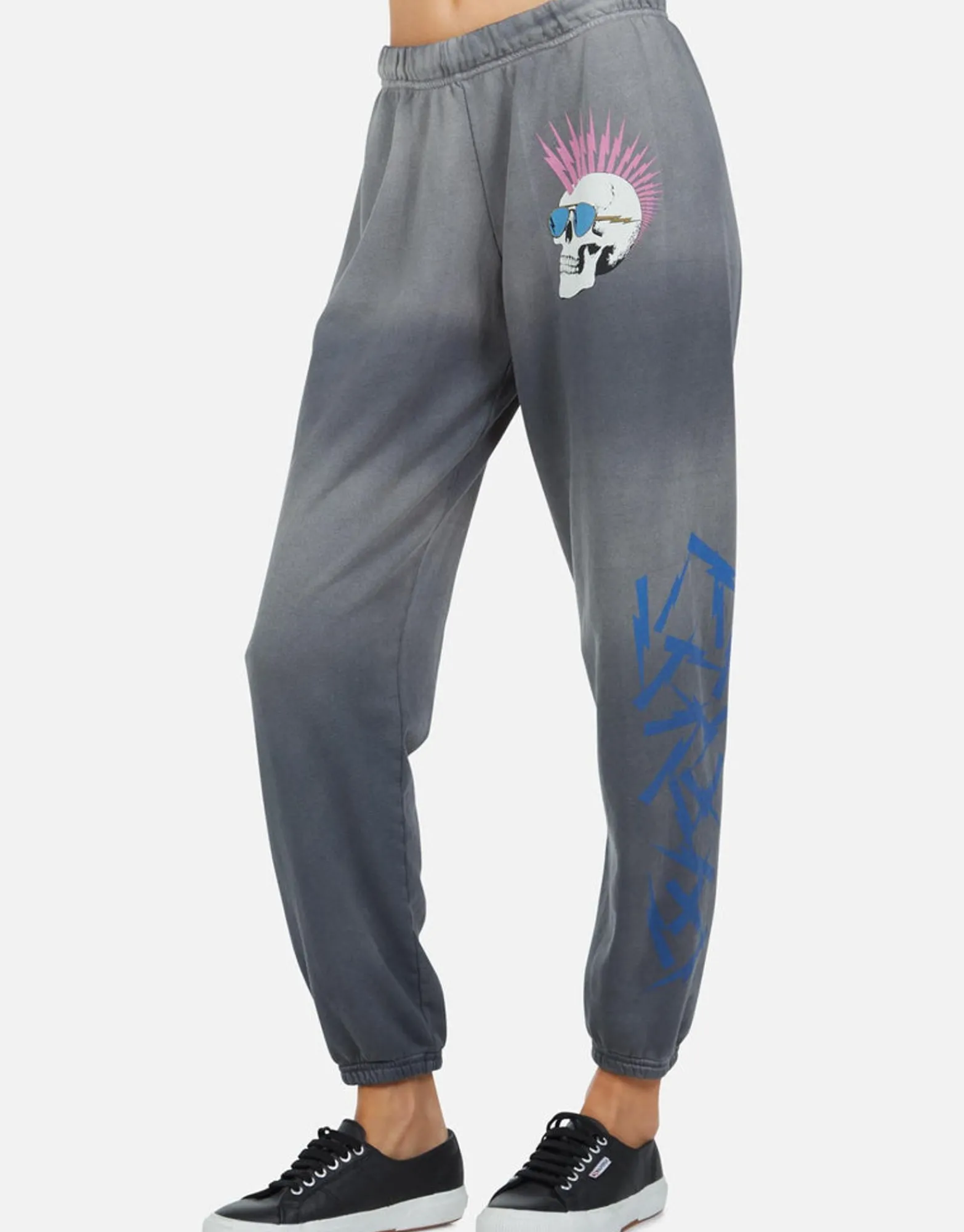 Fashion Lightning Skull Sweatpant | Brynn By Women Long Sweatpants