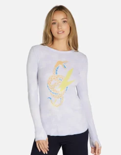 Flash Sale Lightning Snake Fitted Top | Mckinley By Women Long Sleeve