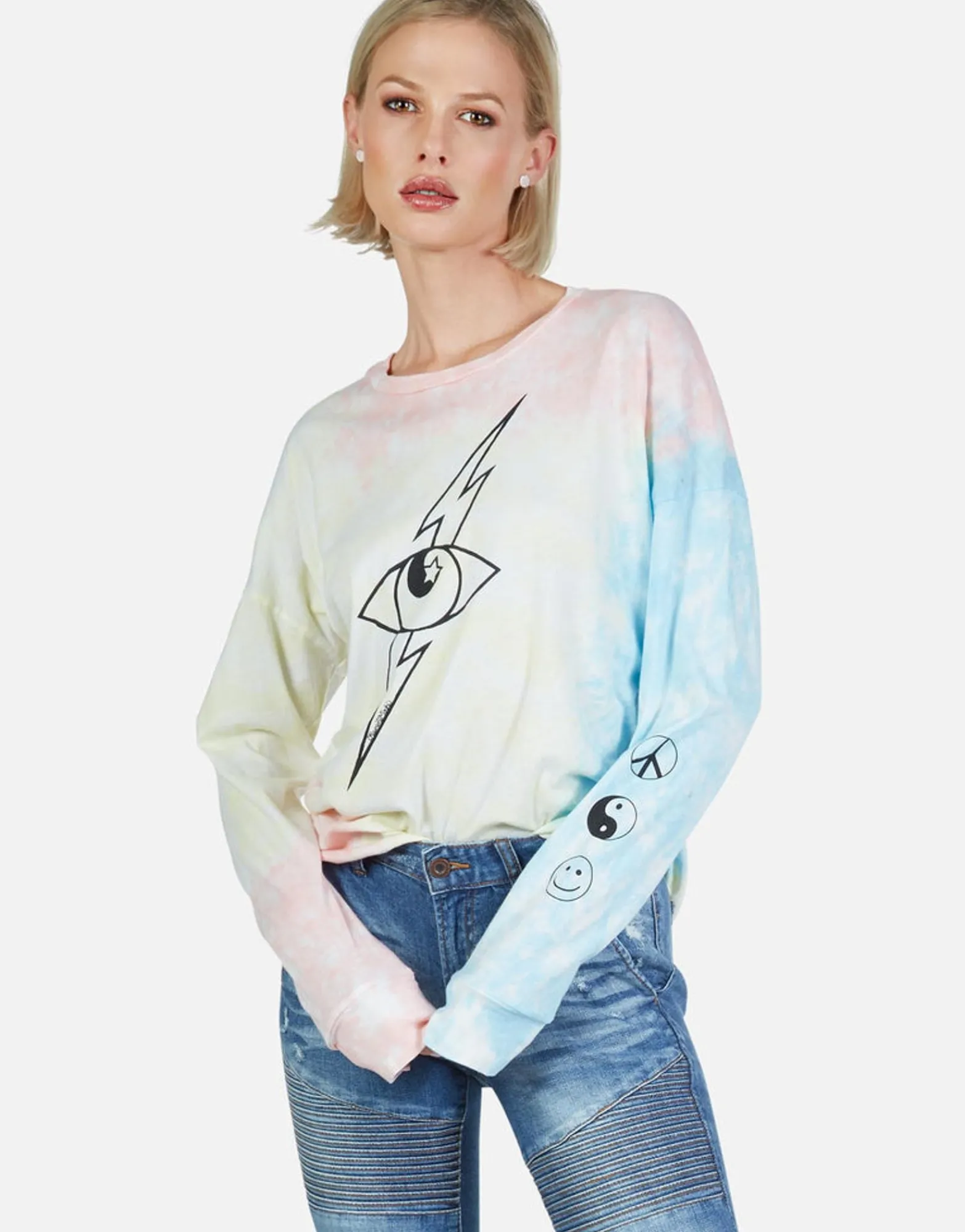 Shop Lightning Star Eye L/S Drop Shoulder Tee | Luella By Women Long Sleeve