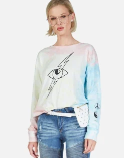 Shop Lightning Star Eye L/S Drop Shoulder Tee | Luella By Women Long Sleeve